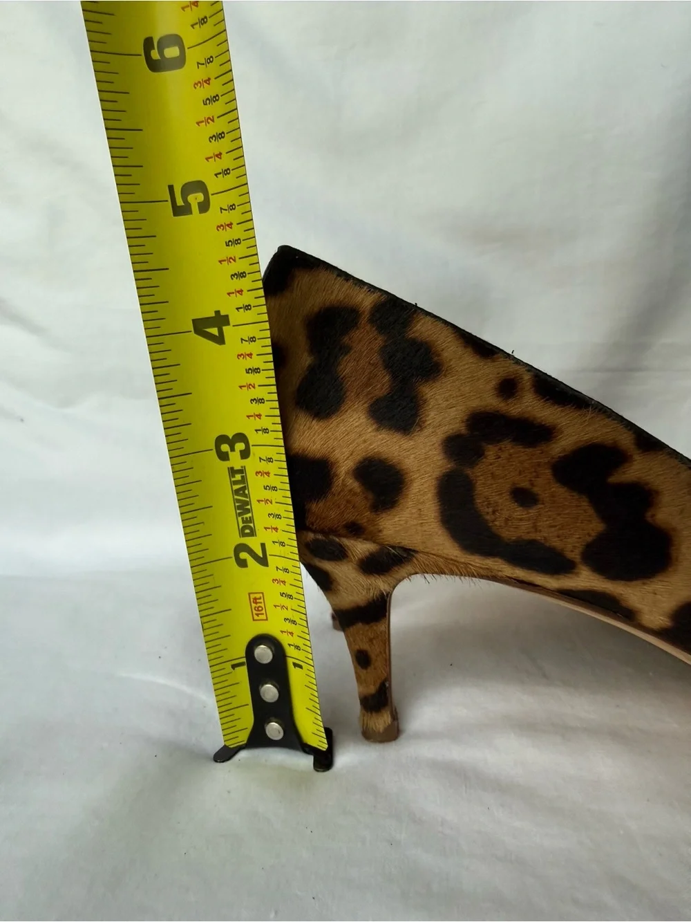 J. Crew Leather Leopard Print Pointed Kitten Heel Pumps - Brown/Black